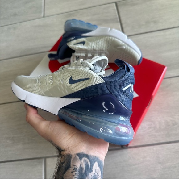 NIKE AIR MAX 270 LIGHT GREEN BLUE SNEAKERS WOMENS - Picture 3 of 3